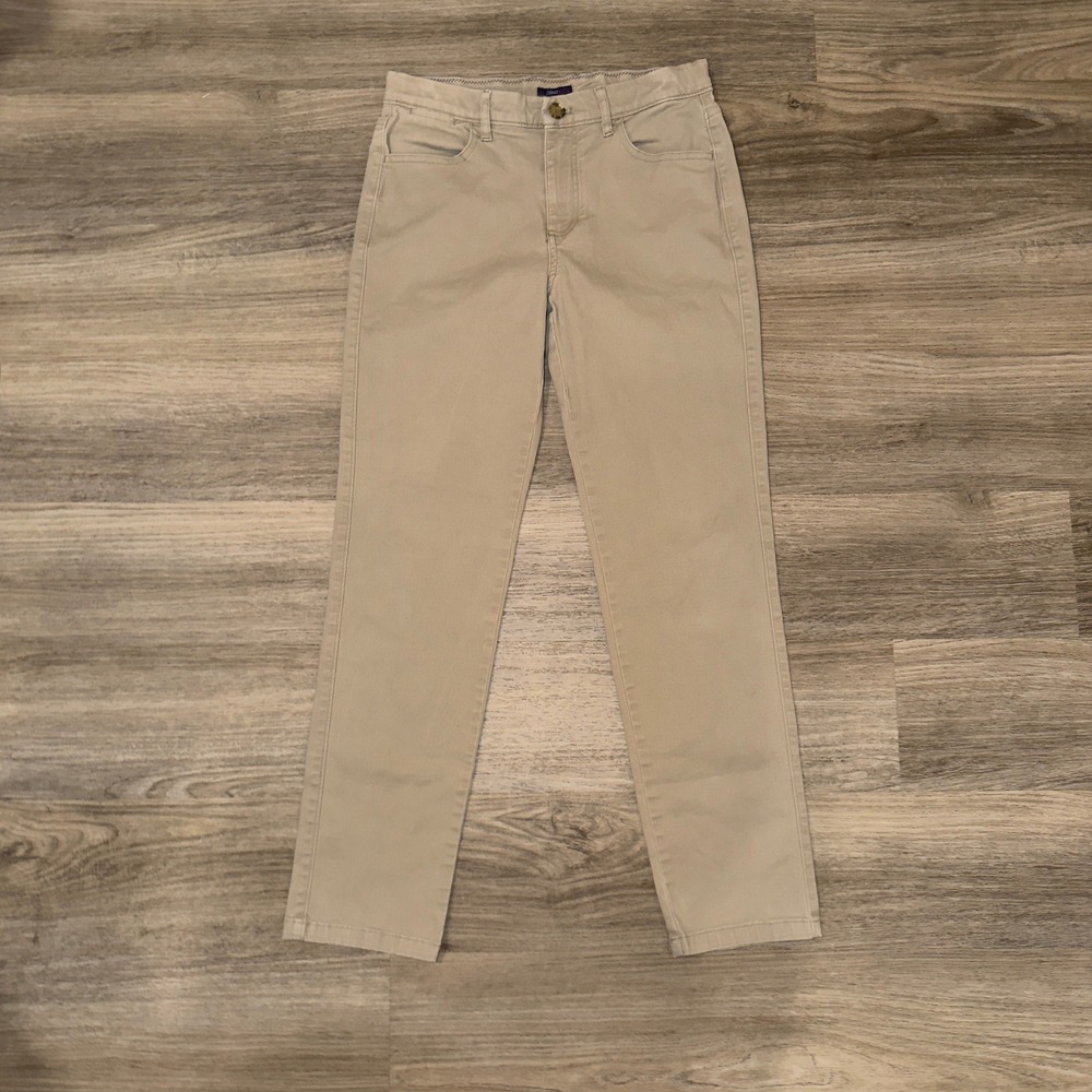 Johnnie-O Boys Khaki Pants Size 12 Beige Straight Leg School‎ Uniform